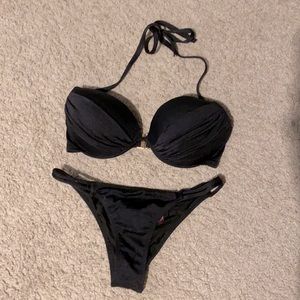 LIGHTLY USED Black cheeky Victoria’s Secret Bikini